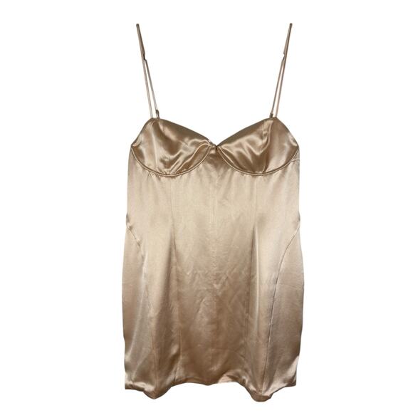 Retrofete Cosmo Mini Dress Underwire Satin Party Summer Spring Statement Size XL - Picture 4 of 16